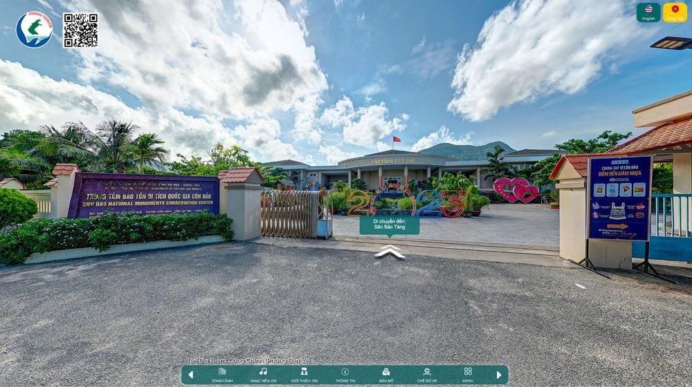 Khu vực b&aacute;n v&eacute; của bảo t&agrave;ng C&ocirc;n Đảo (Nguồn: Du lịch C&ocirc;n Đảo 360&deg;)